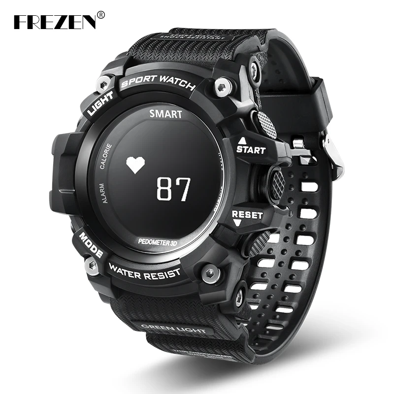 

FREZEN Smart Sports Watch Heart Rate Monitor IP68 Waterproof T1 OLED Display Pedemeter Call Reminder For Android IOS Phone
