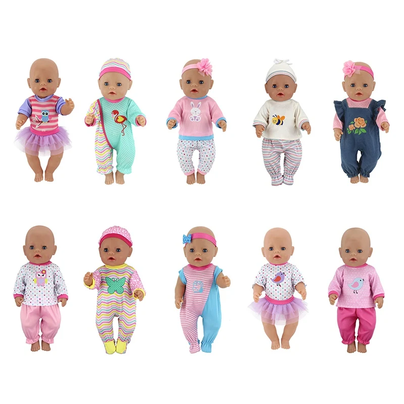 Имитация одежды куклы милый цыпленок животных пижамы набор+ шляпа подходит 18 дюймов американская Кукла-младенец и 43 см Новорожденный ребенок