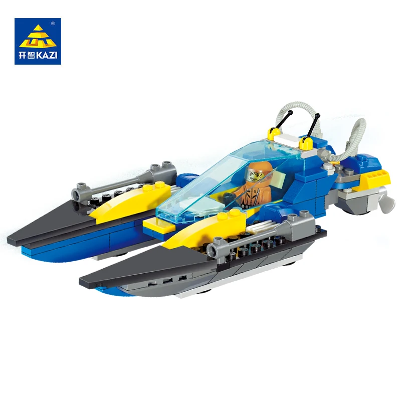 KAZI-6031-Kids-Toy-Whirlwind-Speedboat-Building-Brick-Compatible-DIY-Block-Toys-Gift-for-Children