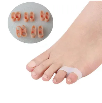

10pcs/lot Silicone Toe Separator Pinky Toe Bunion Corrector Guard Hallux Valgus Orthotics Toe Protector Spreader
