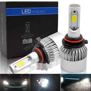 

H4 H7 H8 H9 H1 9005 9006 COB LED Car Headlight Bulbs Hi-Lo Beam Auto Headlamp Fog Light Bulb 12v 24v 72W 8000LM 6500K