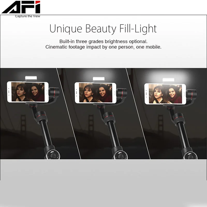  AFI V5 Stabilizer For Phone Gimbal Selfie Sticks 3-Axis Handheld Smartphone Stabilizer Cellular pho