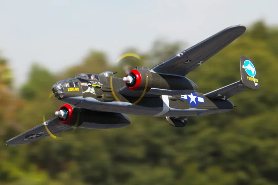 FMS 1400MM / 1.4M Gaint Warbird B 25 / B25 Mitchell Green Newest