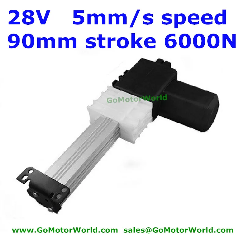 

28V Okin/Dewert recliner chair 90mm stroke 5mm/s speed 6000N load linear actuator motor free shipping