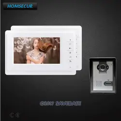 Homssecur 7 "проводной видео запись двери Интерком охранника с режим отключения звука для дома безопасности