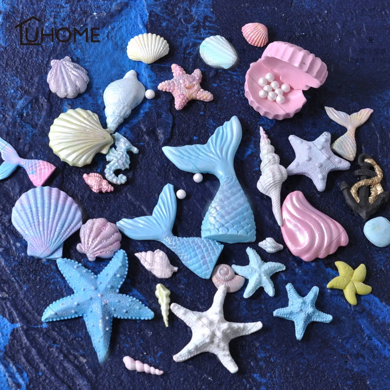 

Ocean Various Sizes Sea Star Conch Shell Silicone Mold Fondant Mould Cake Decorating Tools Chocolate Gumpaste Sugarcraft Molds