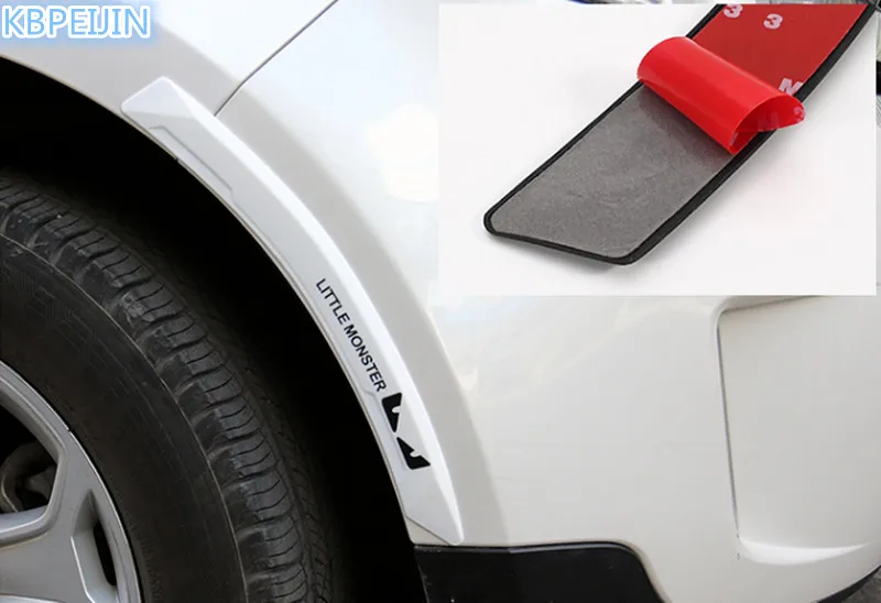 

2pcs Car Styling Fender Flares Edge Rubber Anti Collision Sticker for Jeep wrangler grand cherokee compass renegade accessories