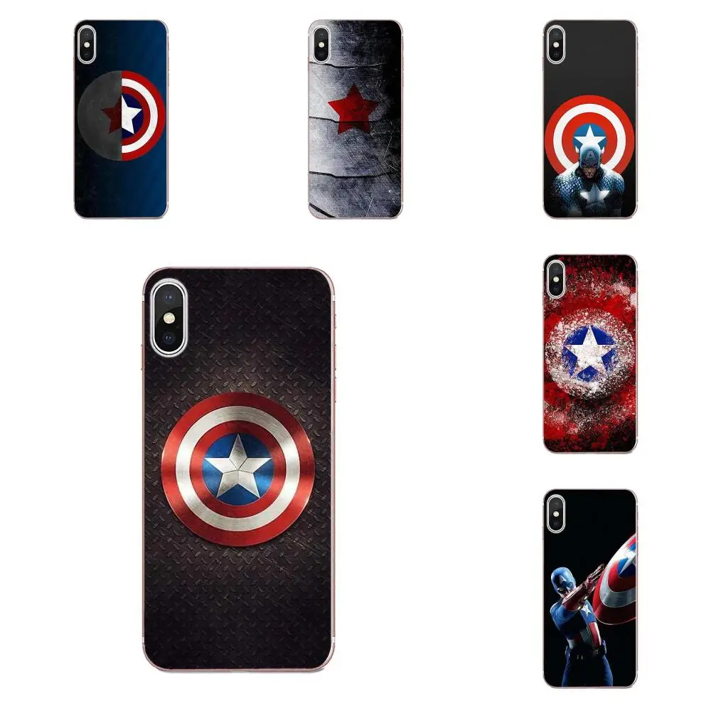 

America Captain Avengers Soft Protector Phone Cases For Xiaomi Note 3 4 Mi3 Mi4 Mi4C Mi4i Mi5 Mi 5S 5X 6 6X A1 Max Mix 2