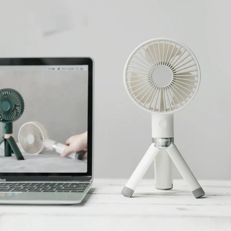 

Mini USB Fan Creative Desktop Tripod Fan USB Charging Outdoor Portable Small fan Gift Handheld Cool Summer Fan
