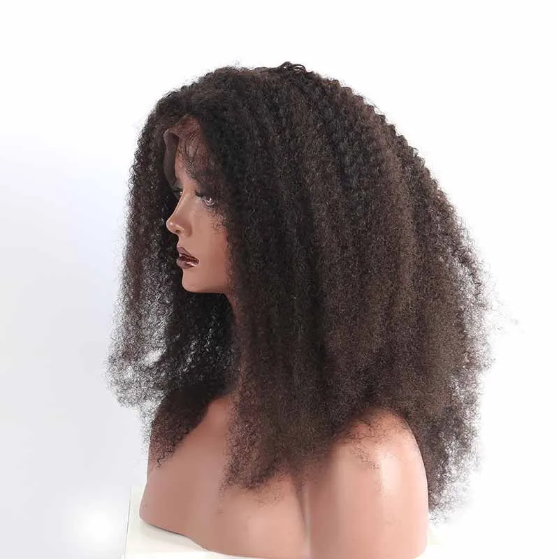 Afro Kinky Curly Wig 150% Density Lace Front Human Hair Wigs For Women Black Pre Plucked With Baby Hair Brazilian Remy Lace Wig