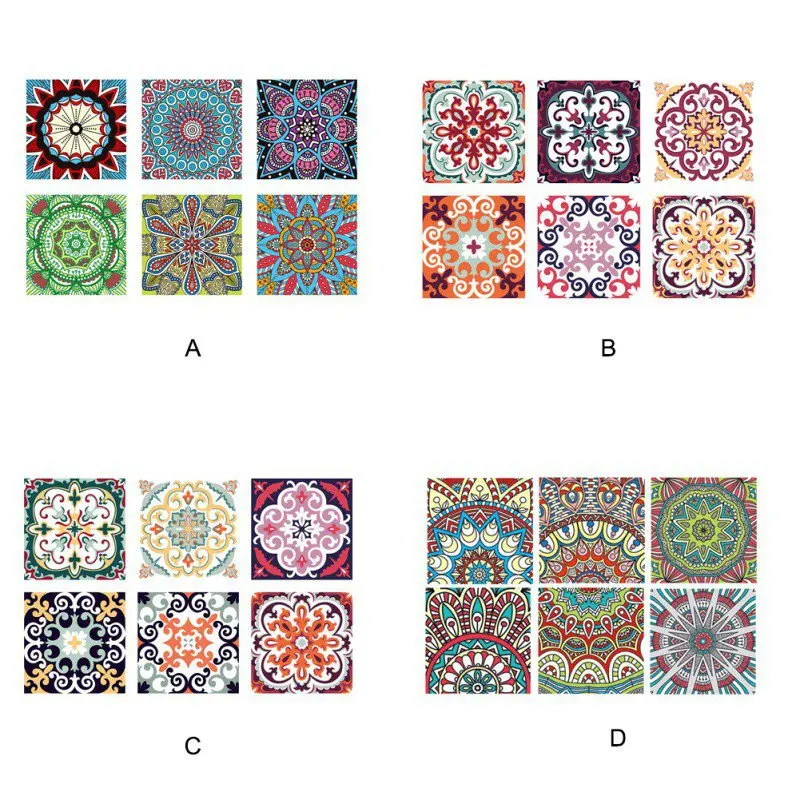 

DIY Mosaic Wall Tiles Stickers Moroccan Style Waist Line Wall Sticker Kitchen Adhesive Bathroom Toilet Waterproof PVC Wallpapers