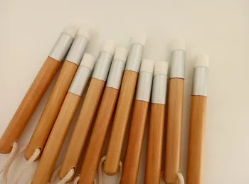 

Free shipping high quality soft short shank solid wood nasal wash brush remove blackheads to make up beauty for 5pieces/lot