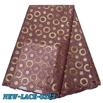 

African Laces Fabric Embroidered nigerian Guipure Lace Fabric High quality 2019 African French sequins Lace FabricTM003