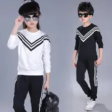 Cuhk/модный детский комплект повседневной одежды для мальчиков и девочек; весенне-осенняя Спортивная одежда для мальчиков; Спортивный костюм; костюмы для детей; одежда