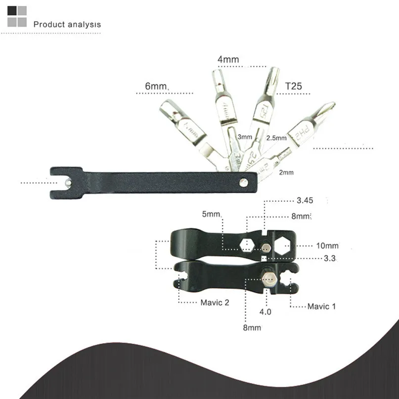 19 in 1 Bicycle Repair Tool Multi functional Tool Kits Hex Key Screwdriver Wrench Bike Tools Multi Repair Tool Kit Set #2m22 (10)