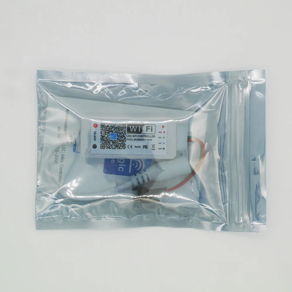 DC5V DC12 24V Magic Home светодиодный SPI контроллер адресуемый 2048 пикселей мини WiFi для WS2811