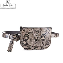 Женская поясная сумка из искусственной кожи под змеиную кожу, женская модная сумка на пояс, высокое качество, кошелек