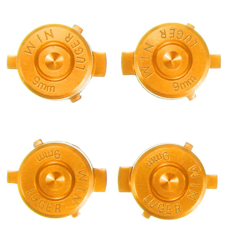 4pcs Universal Metal Bullet Buttons Thumbstick Cap For PS4 For Dualshock 4 For Xbox Controller Analog Joystick Stick Module