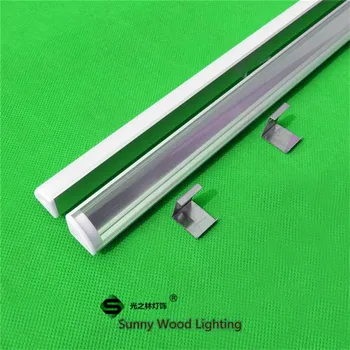 

20-60M 10-30PCS/Lot 80inch led bar light housing ,led corner aluminium profile matte clear cover,45 degree alu channel for strip
