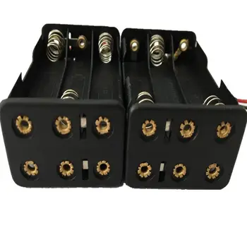 

Battery holder AAA battery shell AAA6 battery case 6XAAA 6AAA 6XLR3 DC9V back to back UL1007 150mm wires,60pcs/lot