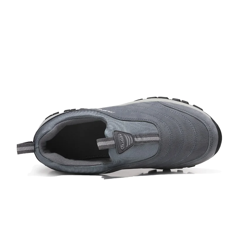 DR. EAGLE/Осенняя женская обувь для бега; женские зимние спортивные кроссовки для ходьбы; женская обувь из свиной кожи; Размеры 35-41 - Цвет: Серый