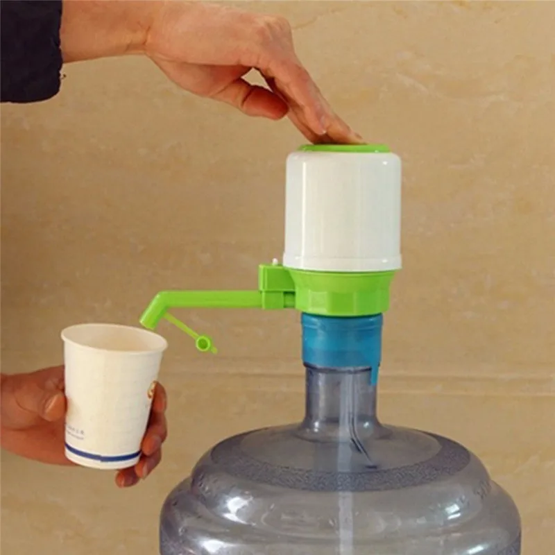 Полезный портативный бутилированный питьевой воды Ручной пресс съемная трубка инновационный вакуумный действие ручной насос диспенсер