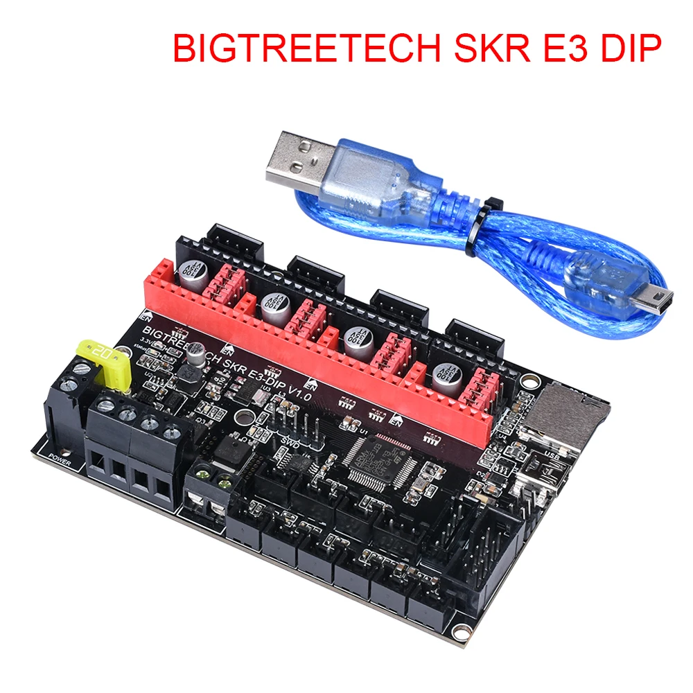 

BIQU BIGTREETECH SKR E3 DIP V1.0 32 Bit Control Board With TMC2208 UART TMC2130 SPI Driver For Ender 3/5 Pro 3D Printer Parts