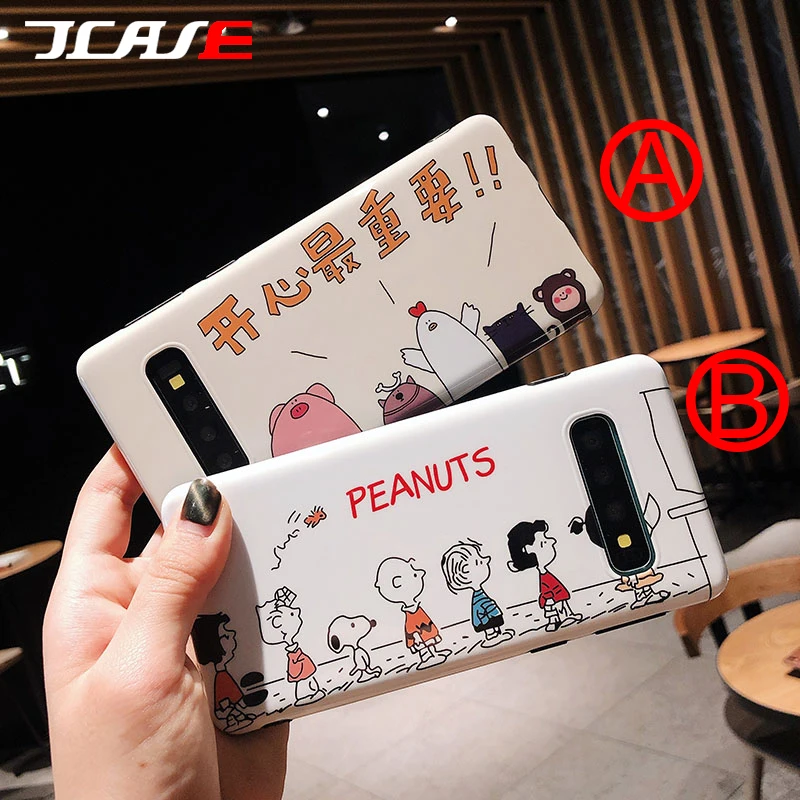 Jcase для Samsung Galaxy S10 E Plus Lite S8 S9 Note 8 Note9 чехлы телефонов Мягкая IMD оболочка задняя