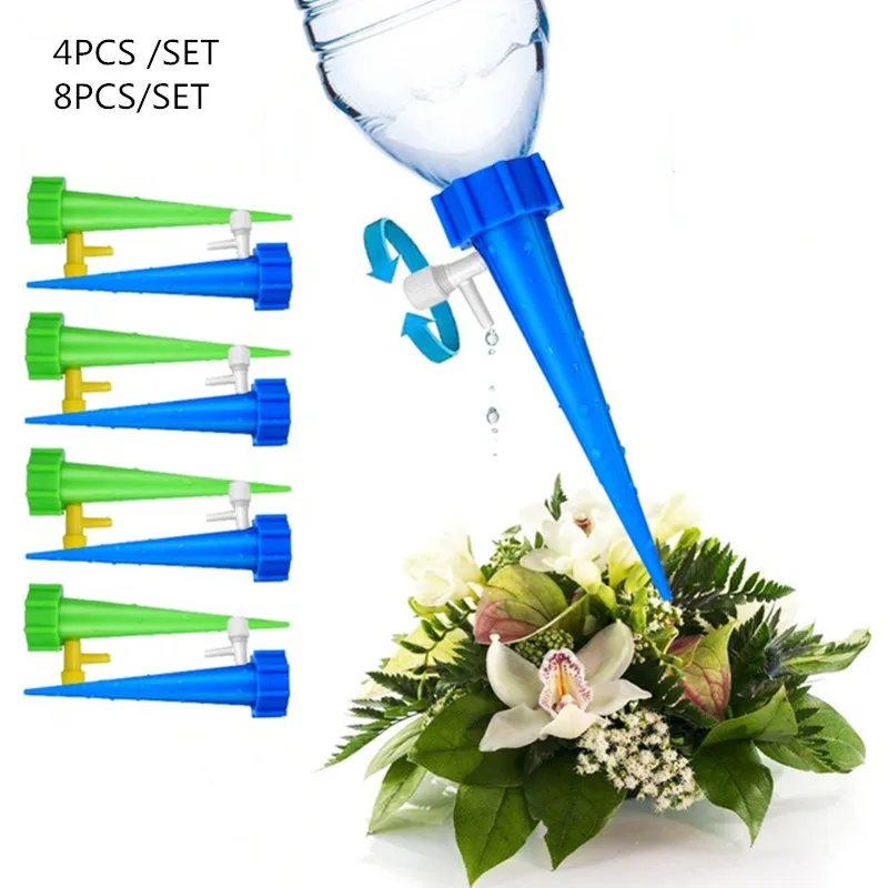 

Indoor Automatic Watering Irrigation System 4pcs 8 pcs Greenhouse Home Plant Potted Flower Energy Saving Watering Irrigator