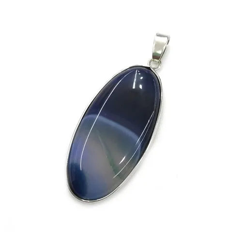 Подвески из натурального камня, цветная подвеска-Агат, Очаровательное ожерелье, подвеска для самостоятельного изготовления ювелирных изделий, размер 21x45 мм