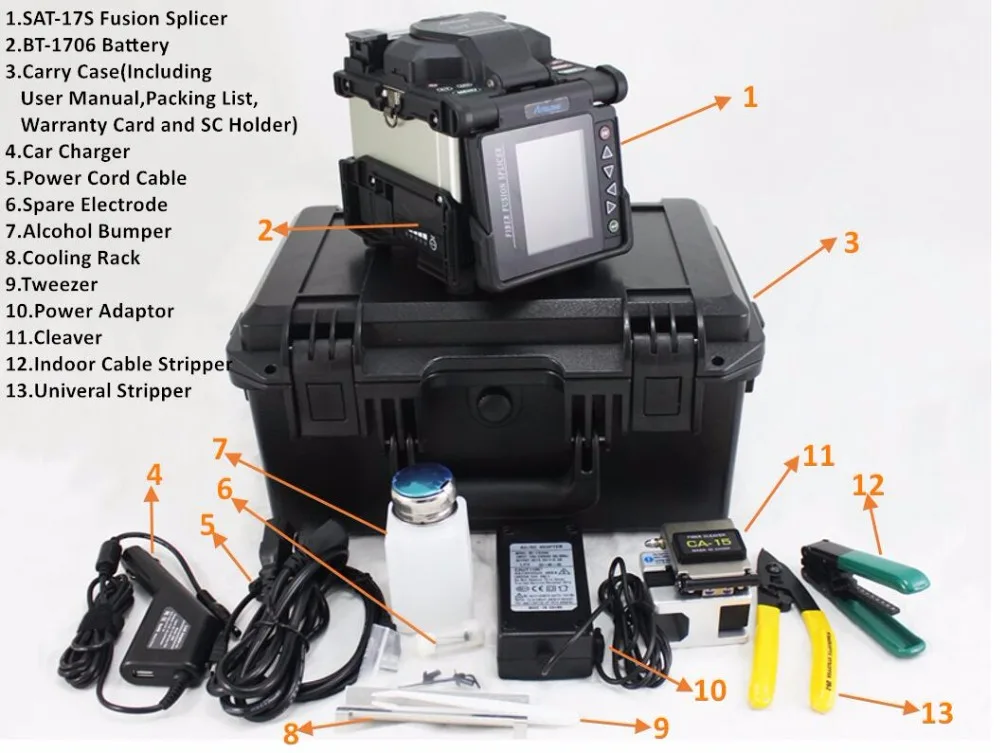 SAT-17S FIBER OPTICA WELDING MACHINE 9A