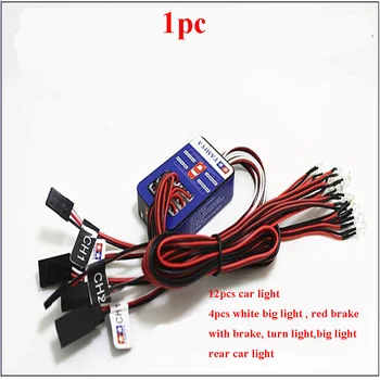 

1PC Car Light 12 Simulated Headlight for RC Model Cars Steering Brake DIY Tamiya 4wd Racing Remote Control Off