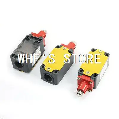 

3 Pieces Parallel Roller Plunger Actuator Limit Switch AC 380V 0.8A DC 220V 0.15