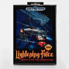 Lighting Force 16 bit MD card with Retail box for Sega MegaDrive Video Game console system
