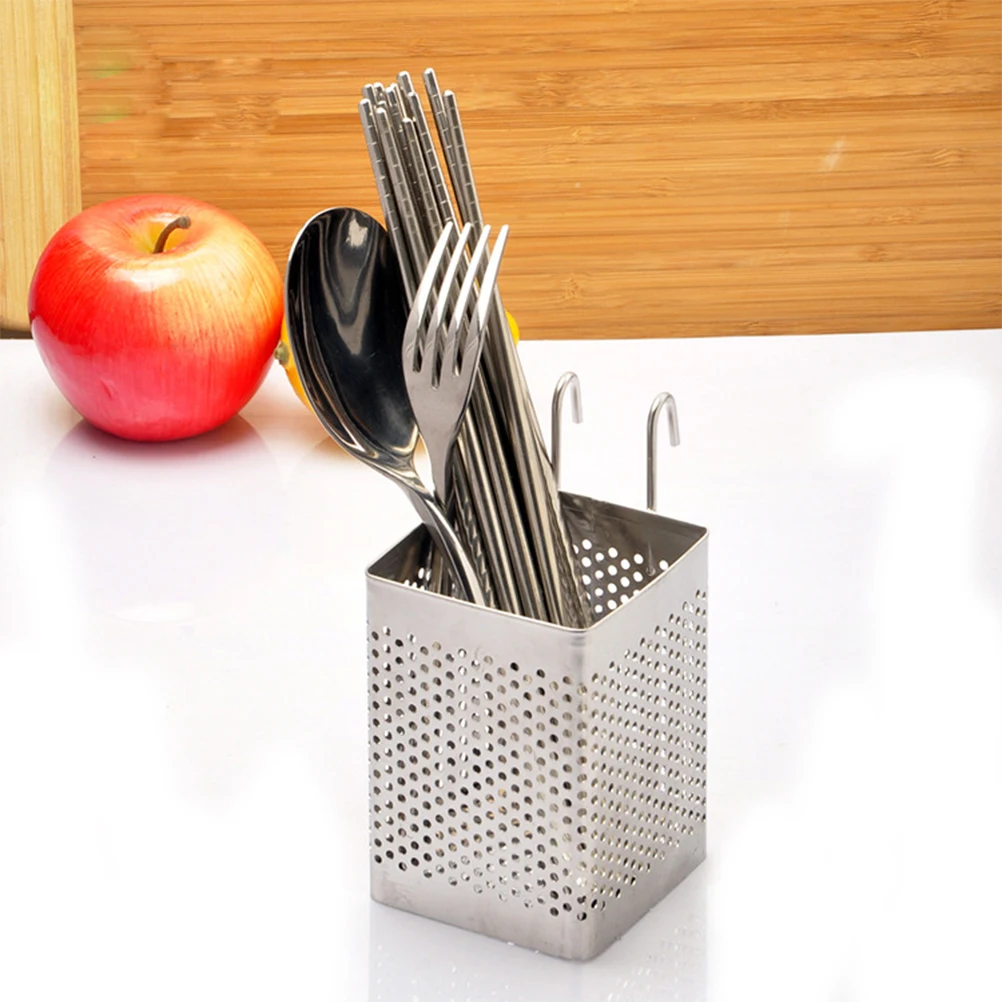 

Stainless Steel Spoon Chopsticks Fork Storage Box Kitchen Countertop Box Rack Cutlery Holder for Kitchen Accessories
