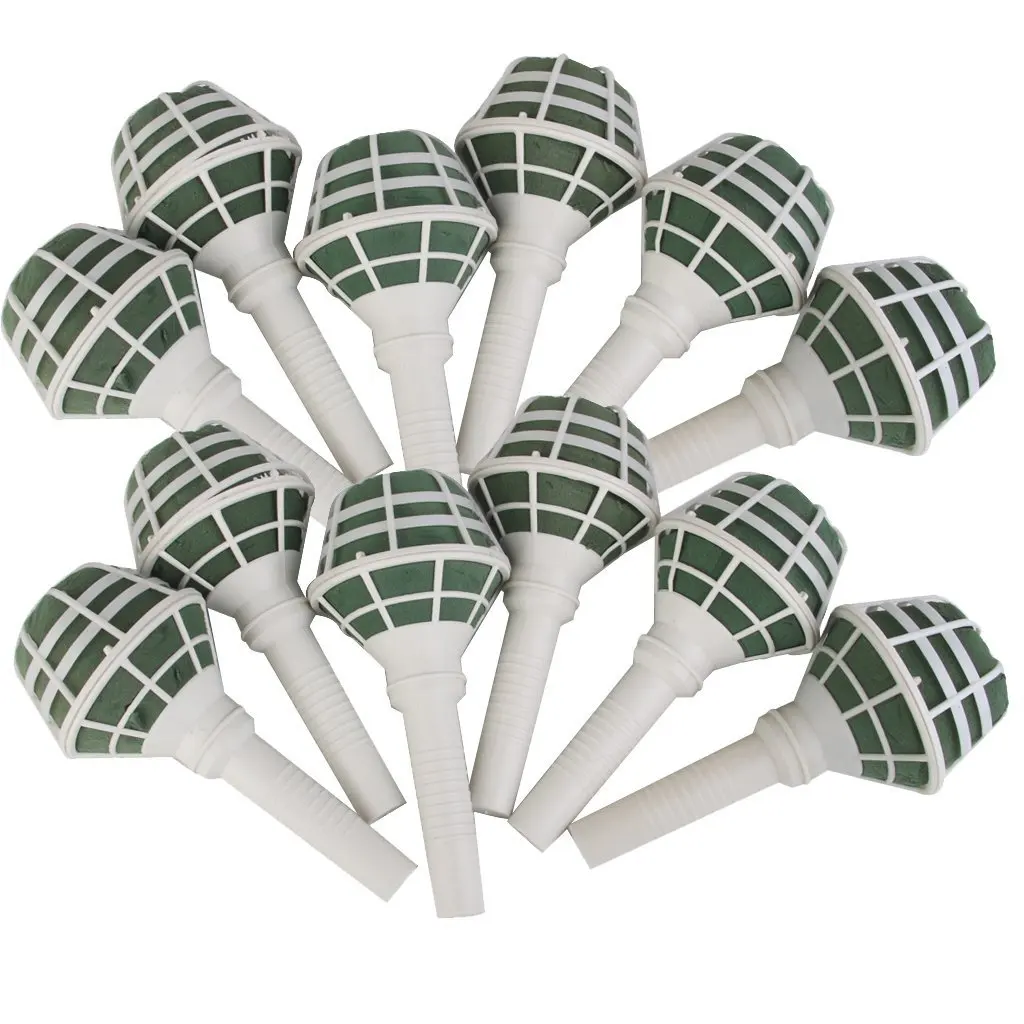 

EASY-12 Pieces Floral Foam Oasis Bouquet Posy Holder for Wedding Bridal Flower DIY