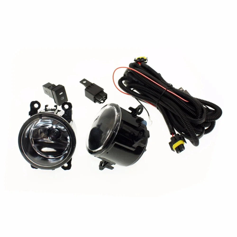 H11 Wiring Harness Sockets Wire Connector Switch + 2 Fog Lights DRL
