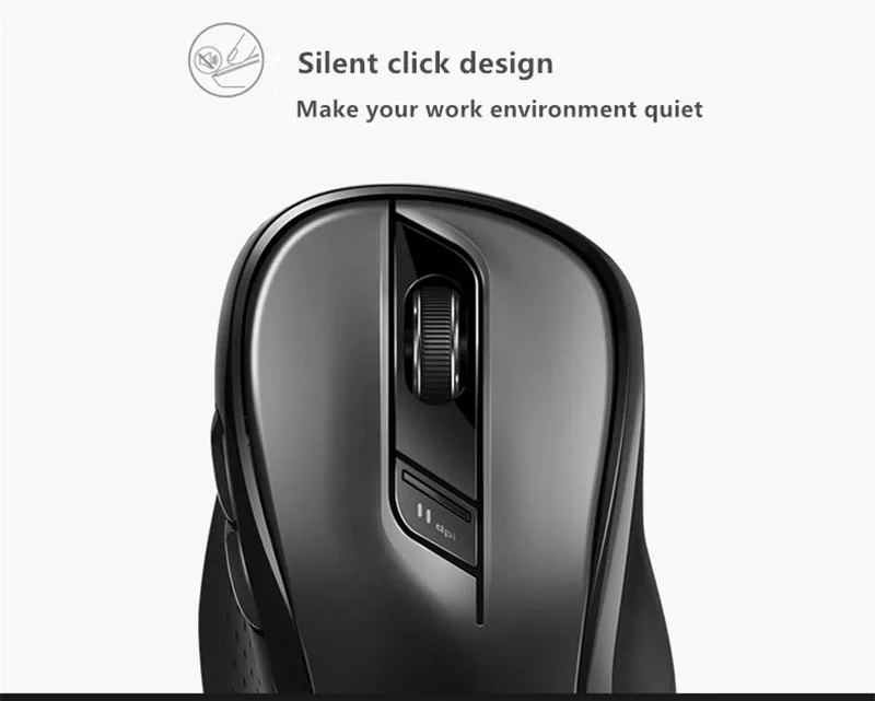 Fio com 1600 DPI Fácil Interruptor Bluetooth