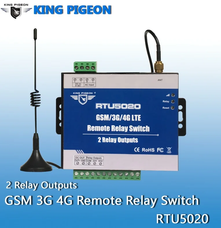 RTU5020 Бесплатная доставка GSM SMS GPRS 3g 4G дистанционный переключатель реле может эксплуатироваться в любом месте без ограничения расстояния