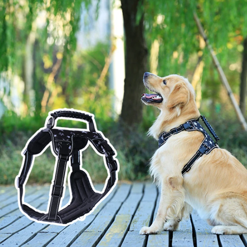 Dog Reflective Adjustable Harness Pet Comfortable Padded Breathable