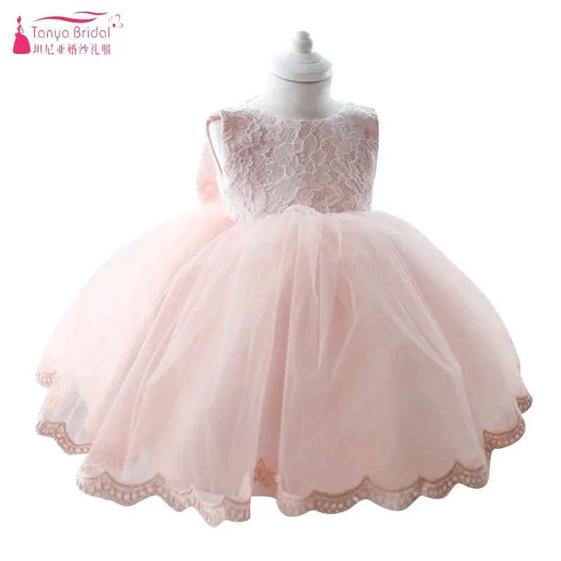 Бальное платье, платье с цветочным узором для девочек, модное розовое вечерние праздничное платье принцессы с большим бантом из тюля для