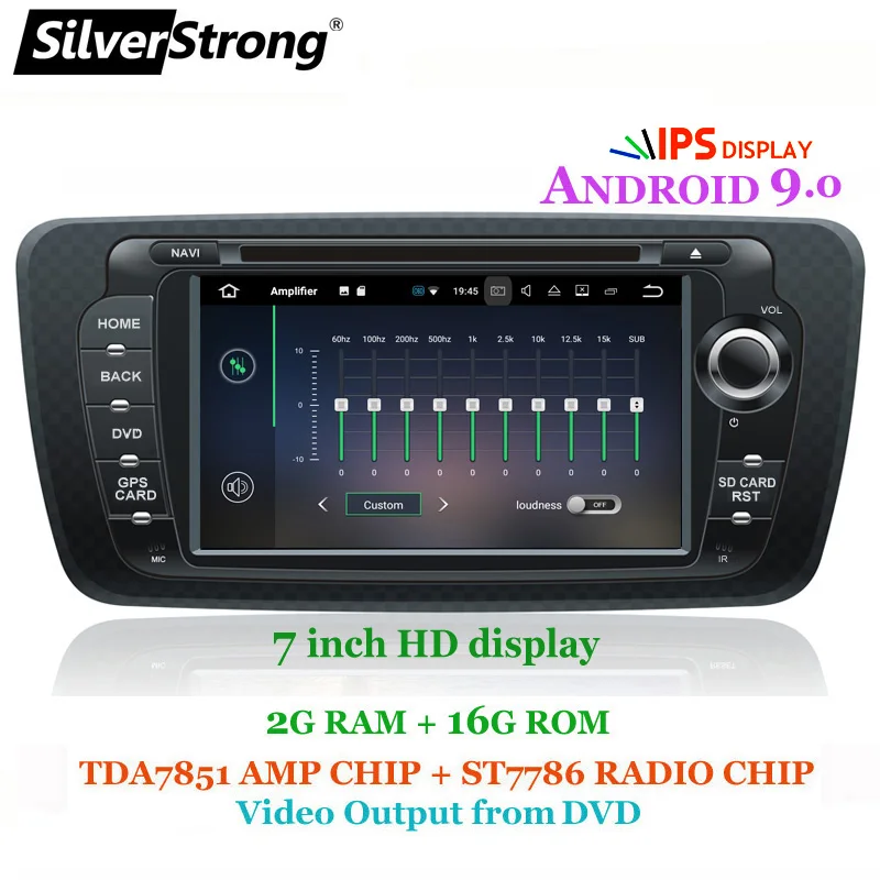 Clearance SilverStrong Android9.0 QuadCore 2G+16G Ibiza Car DVD for Seat Ibiza IPS 7inch Android Radio Ibiza GPS with Mirroring link RDS 3