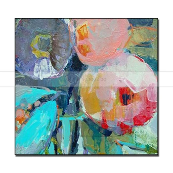 

Modern Abstract Flower Oil Painting canvas Wall art abstract 100% Handmade oil painting on canvas decorative picture Unique Gift