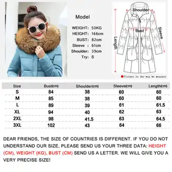 winter jacket women Parkas for Coat Fashion Female Down Jacket With a Hood Large Faux Fur Collar Coat 2019 manteau femme hiver
