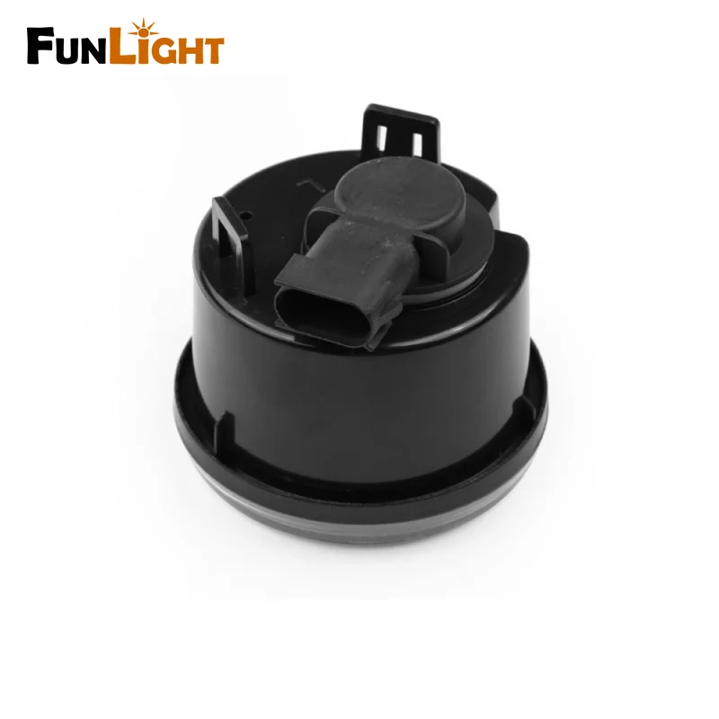 Black LED Light Front Fender Flares Side Marker Turn Signal Light LED Side Marker Lamp For Jeep Wrangler JK 2007~2015 Amber (4)