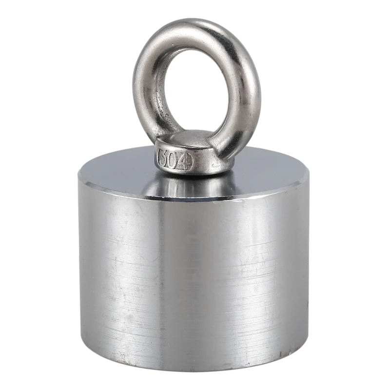 

M8 D60X40 N52 Powerful Neodymium Magnet Outdoor Salvage Magnet Round Super Strong Magnet Steel Cup 95Kg Tension Belt Ring Bolt