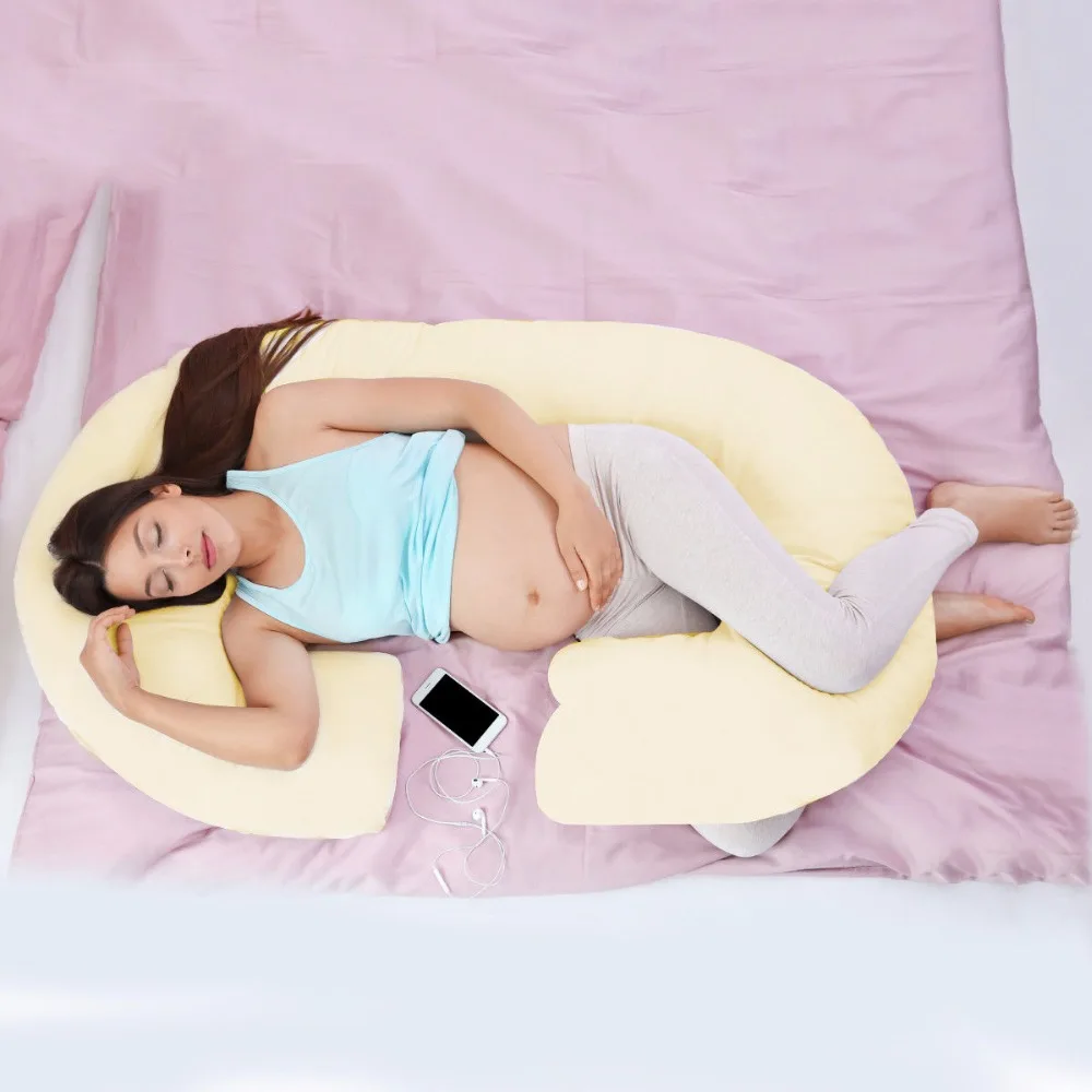 Online Giantex C Bentuk Total Bantal Kehamilan Maternity Kenyamanan Mendukung Bantal Tidur HT0900