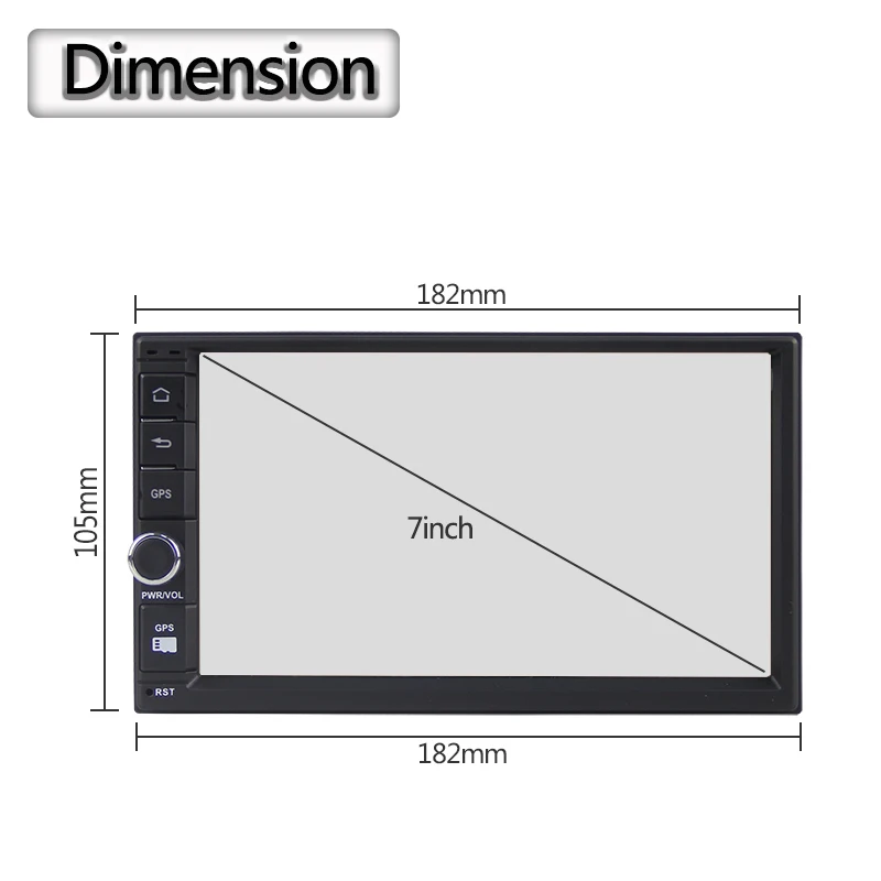 Flash Deal Android 7.1.2 System Double Din Universal Car Multimedia Player 11