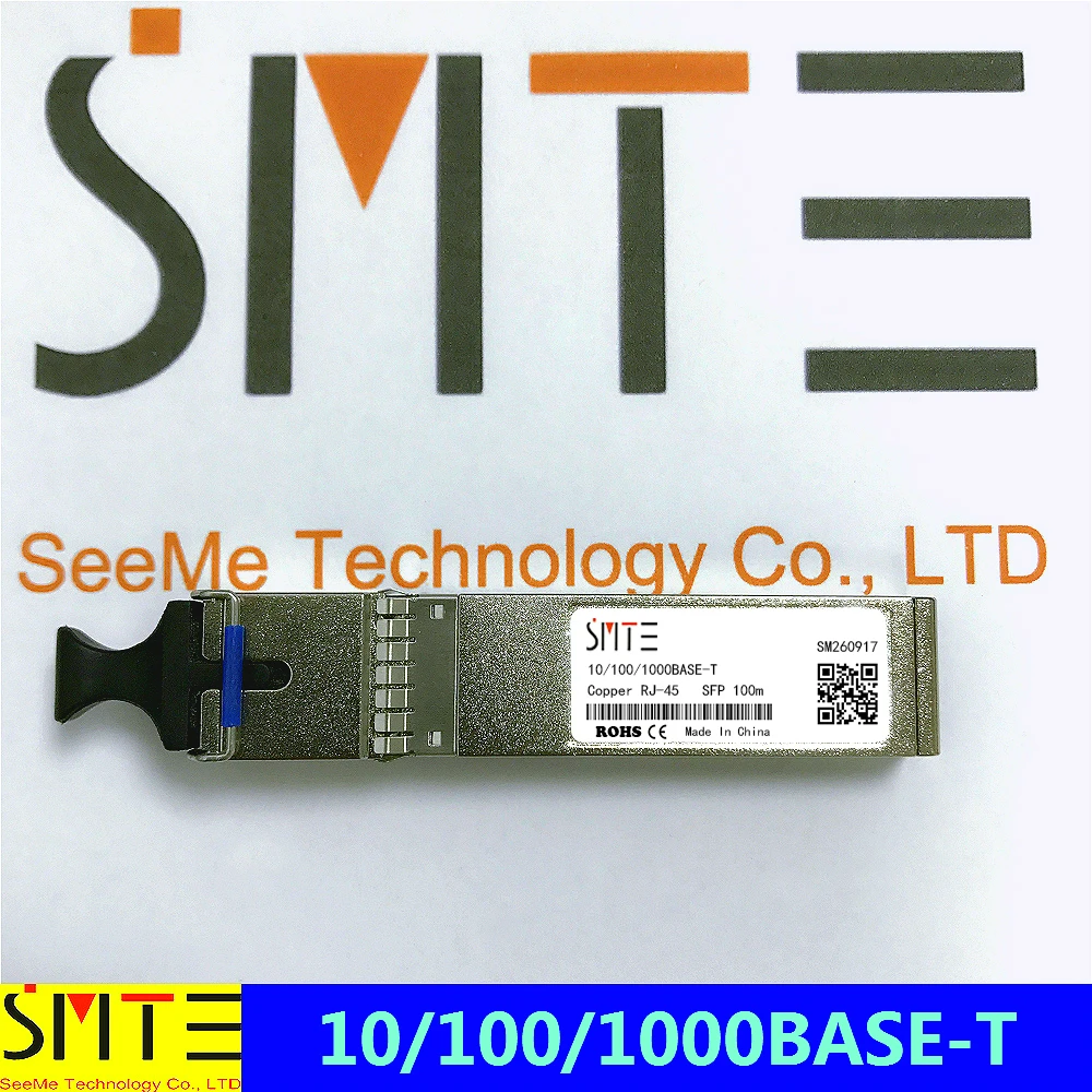 Совместим с парчой E1MGTX-A 10/100/1000base-t SFP медный RJ-45 100 м модуль приемопередатчика |