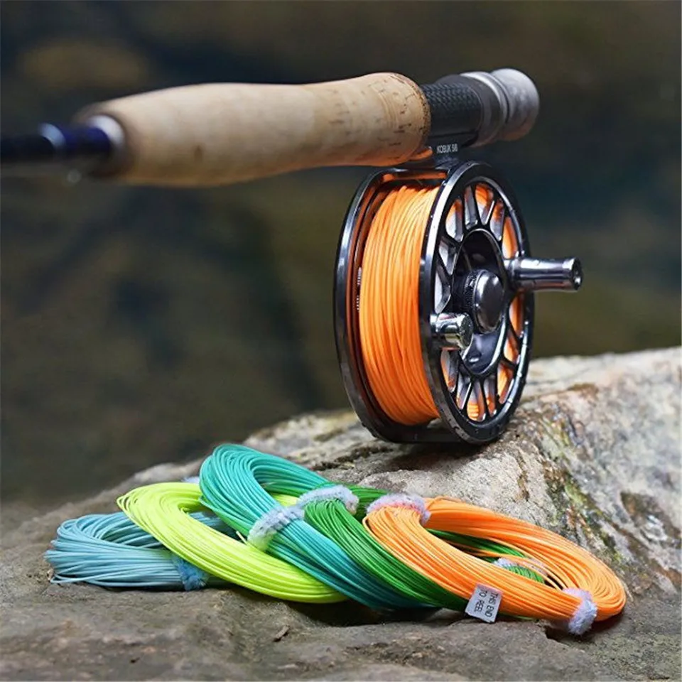 Maximumcactch 100FT DT fly line плавающая рыболовная леска с двойным конусом 3 цвета 1 8wt Fly Fishing